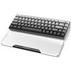 MAMBASNAKE Poggiapolsi per Compact 60% Tastiera, Poggiapolsi per Tastiera in Acrylic - Premier Acrilico Trasparente - Piedi di Gomma Anti-slip- Keyboard Wrist Rest per Office/Gaming/Laptop - Nero