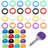 WLVinson Etichette per Chiavi Colorati,48 Pezzi Coprichiavi Colorate Gomma,Perfetti per Identificazione Chiavi,Copri Chiavi Colorati per Casa,Ufficio e Hotel,Copri Chiave Flessibili,Organizza le Tue Chiavi