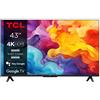 Tcl Tv 43 P65 SERIES Smart TV UHD Black 43P655