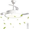 AIGOSTAR VENTILATORE DA SOFFITTO CON LUCE PALE SCOMPARSA 54W LAMPADARIO AIGOSTAR