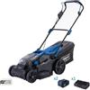 SCHEPPACH Rasaerba 43cm 2 batterie 4.0Ah + doppiocaricabatterie ixes Scheppach bc-mp430-x