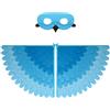 Proumhang Costume da 2 pezzi per bambini con ali di uccello per età da 3 a 8 anni,gufo di uccello e maschera di pavone vestito da gufo, maschera per occhi e ali di feltro,Halloween,Stile 23