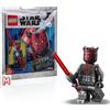 Lego Star Wars The Clone Wars Minifigure - Darth Maul (Legs stampate con braccio argento) con due luci