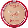Bourjois Cipria Compatta Healthy Mix Zero Segni di Stanchezza, Formula Opacizzante e Uniformante con Vitamine A, E e B5, 004 Light Bronze, 11 g