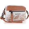 Lois - Borse da donna. Borsa a Tracolla Leggera. Pochette Donna Marchio Pochette Mare Donna con Multi-Scomparti - Pochette Spiaggia Manico da Polso - Pochette Mare, Bianco