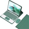 VLEAQC Custodia con Tastiera e Mouse per Samsung Galaxy Tab S6 Lite 10,4 Pollici 2024/2022/2020, Tastiera trackpad Bluetooth Rimovibile, Cover Folio Leggera con Porta Penna S,Dark Green