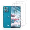 Hhfcryst Pellicola Idrogel Protettiva per Motorola Edge 40 Neo, 3 Pezzi HD Trasparente Morbido TPU Protezioni per Lo Schermo(Non Vetro Temperato)