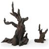 FZONE Legno Galleggiante in Resina per Acquario, Ornamento ad Albero Piccolo per Aquascaping in Acqua Dolce e Nano Acquari