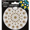 Aladine - Kit Mandala 10 cm in Dot Painting - Cofanetto Mandala con stencil Mandala e supporto in legno - 85500