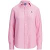 Polo Ralph Lauren camicia donna in lino classic fit Lilla