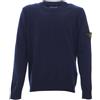 Stone Island maglia uomo LAMBSWOOL Blu Navy