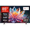 TCL 85T6C 85 QLED TV 4K HDR, Fire TV (Dolby Vision e Atmos, HDR10+, Premi e Chiedi ad Alexa)
