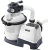 Intex 26644 Pompa Filtro a Sabbia Krystal Clear Flusso d'Acqua 5700 L-h Flusso di Sistema 4000 L-h Plastica Bianco Senza Clorinatore Flusso Acqua 5700 L-h