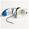 Faretto a LED 7W 3000K 36° Bianco Orientabile