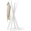 Mobili Fiver, Appendiabiti da terra di Design, Emma Bianco Frassino, Appendiabiti moderno per Camera, Corridoio, Ingresso, Made in Italy