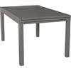 Cosma Tavolo allungabile in alluminio 135/270x90x75h cm colore Taupe mod. Hawaii
