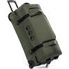 SONS OF ALOHA Borsa da viaggio XL KANE con 2 ruote rolling suitcase 80 cm valigia sportiva trolley da viaggio 120L, verde-oliva