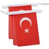 AZ FLAG Ghirlanda 6 Metri 20 Bandiere Turchia 21x15cm - Bandiera Turca 15 x 21 cm - Festone BANDIERINE