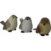 Verdelook Statua da Giardino Decorativa Set 3 Uccellini