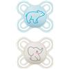 Mam Perfect Start Set 2 Ciucci in Silicone 0-2 mesi - Azzurro