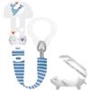 Mam Clip Ciuccio Clip It&Cover con Custodia Porta Succhietto - Azzurro