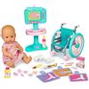 Famosa Nenuco Emergency Doctor Bambola 35 cm con Sedia a Rotelle