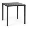 Nardi Tavolo Quadrato Cube 70 x 70 cm da Giardino in DurelTOP e Alluminio - Antracite