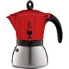Bialetti Caffettiera Moka Induction Rossa con Manico Nero - 6 Tazze