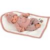 Arias Bambola Collezione Elegance 40 Cm Andie Rosa con Coperta