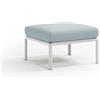 Nardi Pouf Komodo - Telaio BIANCO - GHIACCIO SUNBRELLA