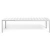 Nardi Tavolo Allungabile Rio Alu con Piano in Alluminio 100 x 210/280 cm - Bianco