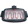 Mediawave Store Barbecue da tavolo elettrico JORDAN griglia acciaio JGB304T1 max 2200W 47x28cm