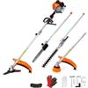 Mediawave Store Decespugliatore Tagliabordi 4 in 1 52cc Motore Benzina 2 Tempi Multifunzione