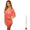 Mediawave Store A01 Copricostume mod. Elodie MWS AHEAD effetto uncinetto trama floreale Rosa L