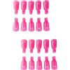 Mediawave Store Kit 20 pz Clip Rimuovi Gel e Semipermanente 3422 per Unghie Nail Art Fucsia
