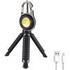 Mediawave Store Mini Torcia Led Multiuso da Campeggio Portatile e Ricaricabile con Treppiede