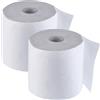 Mediawave Store 2 Maxi Bobine Carta Industriale 800 Strappi Assorbenti Rotolone da 1.5Kg 2 Veli