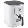 Mediawave Store Friggitrice ad Aria 1600W JCFA-501AP Capacità 7.5 lt 200° con Vetro Trasparente Bianco