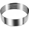 Mediawave Store Anello taglia torte 4361 in acciaio inox con 7 scanalature ø da 16 a 20 cm