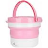 Mediawave Store Mini Lavatrice Portatile Pieghevole da Campeggio Sterilizzatore di Indumenti Rosa