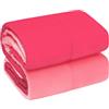 Mediawave Store Trapunta Matrimoniale Piumone Invernale Double Face 260x260cm Made in Italy Rosa