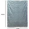 Mediawave Store Nottediluna baby plaid extra caldo 832189 in fibra vellutata 100 x 70 cm Grigio