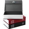 Mediawave Store Cassetta Portavalori A Forma Di Libro 26.5X6,5x20 Cm Cassaforte Con Chiavi