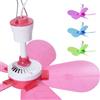 Mediawave Store Mini Ventilatore da Soffitto Silenzioso Portatile con Gancio 6 Pale con Presa EU