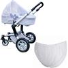 Mediawave Store STARKEN Zanzariera GBPASS universale 3in1 passeggino ovetto p enfant 70x130cm