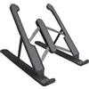Mediawave Store Supporto Notebook PC Portatile Pieghevole 6 Livelli di Inclinazione Antiscivolo Nero
