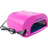 Mediawave Store Lampada UV Unghie LED Professionale 36W 026974 Timer 90-120-180s per Manicure Rosa