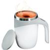 Mediawave Store Tazza da Caffè Automescolante in Acciaio Riutilizzabile Mescolazione Automatica Grigio