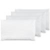 Mediawave Store Set 4 pz Guanciali Per Letto Ortopedici in Piuma Anallergica Cuscini Imbottiti