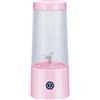 Mediawave Store Mini Spremiagrumi Portatile Ricaricabile Estrattore Mixer Frullatore da 300ml Rosa
